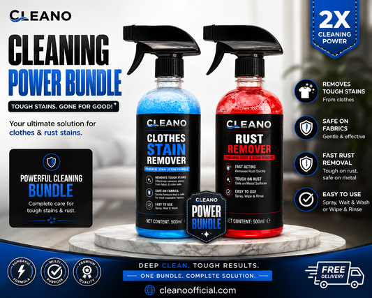 CLEANO Duo Power Cleaning Bundle – Clothes Stain Remover & Rust Remover