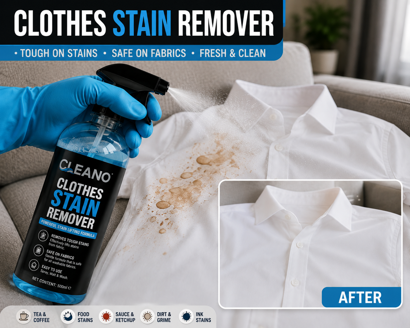 Cleano-Clothes Stain Remover