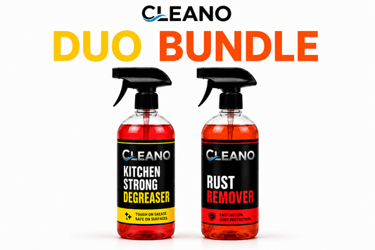 CLEANO Duo Bundle – Kitchen Strong Degreaser & Rust Remover (2-Pack)